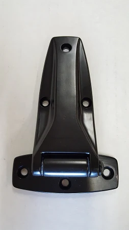 Strap Hinge, 5 3/8", with BLACK Powder-Coated Finish - Image 1