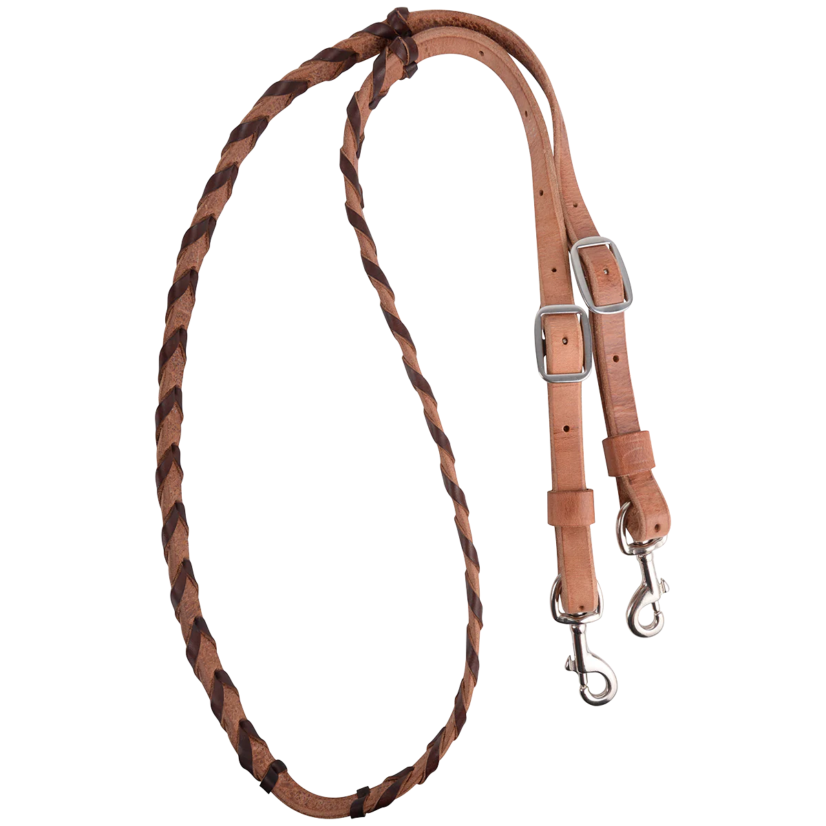 Martin Saddlery Laced Harness Leather Barrel Reins - Image 1