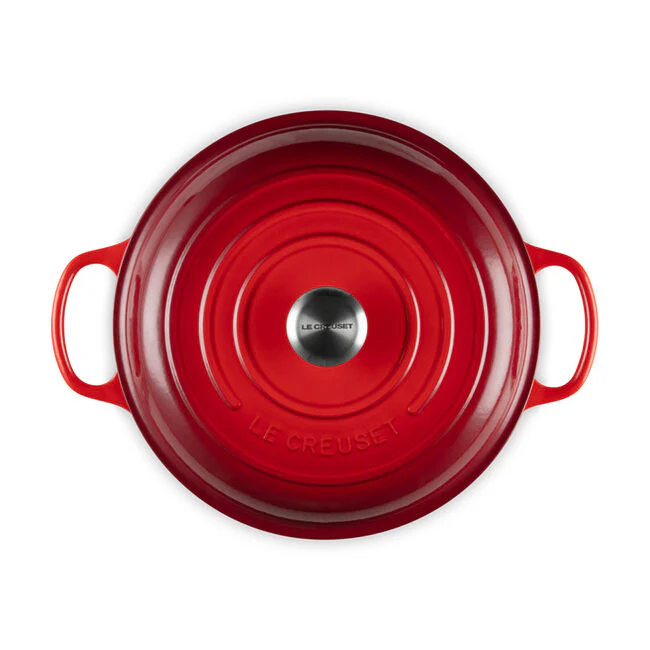 Braisers, Cerise Enameled Cast Iron - Image 3