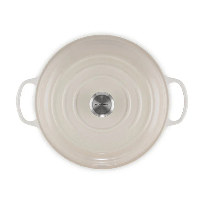 Braiser, Meringue Enameled Cast Iron - Image 2