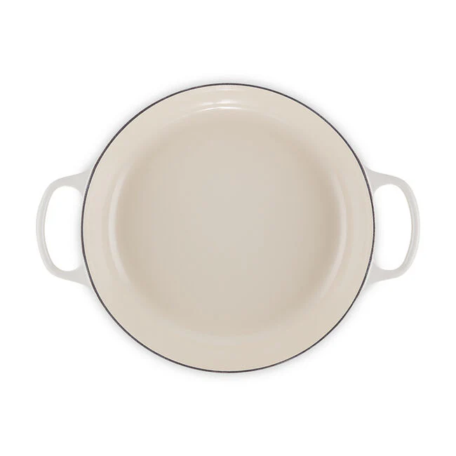 Braiser, Meringue Enameled Cast Iron - Image 3