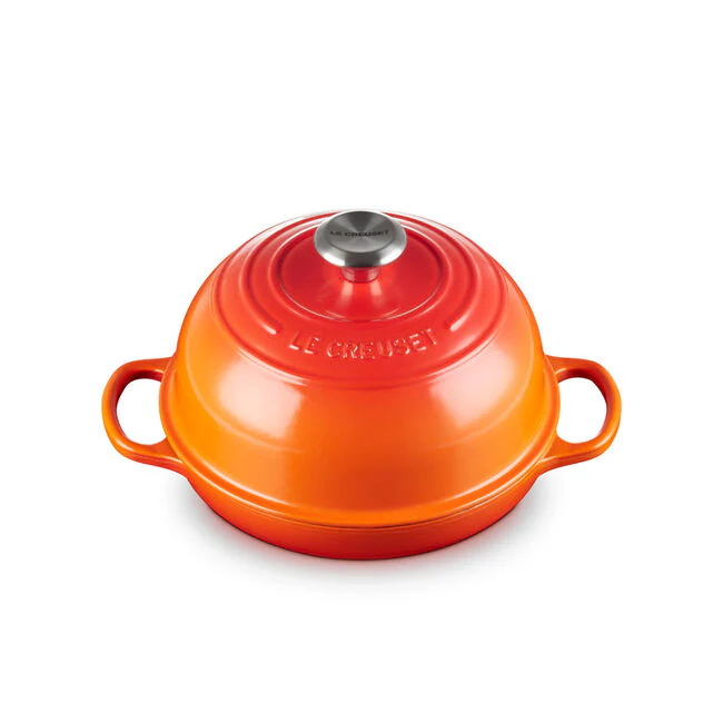 Enameled Cast Iron Bread Oven, Flame - Image 1