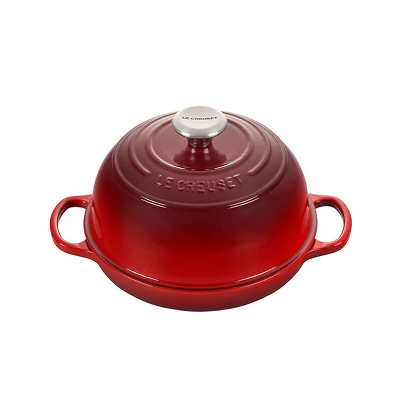 Enameled Cast Iron Bread Oven, Cerise - Image 1