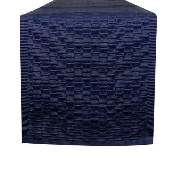 Table Runner Bubble Weave- Navy - Image 1