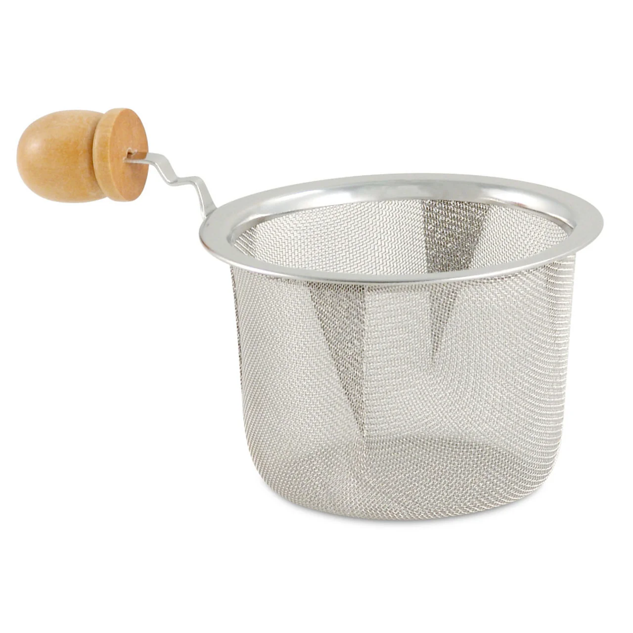 Tea Strainer Wood Handle - Image 1