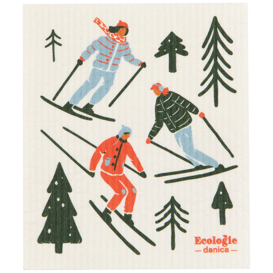 Swedish Dishcloth, Ski Ya Later - Image 1
