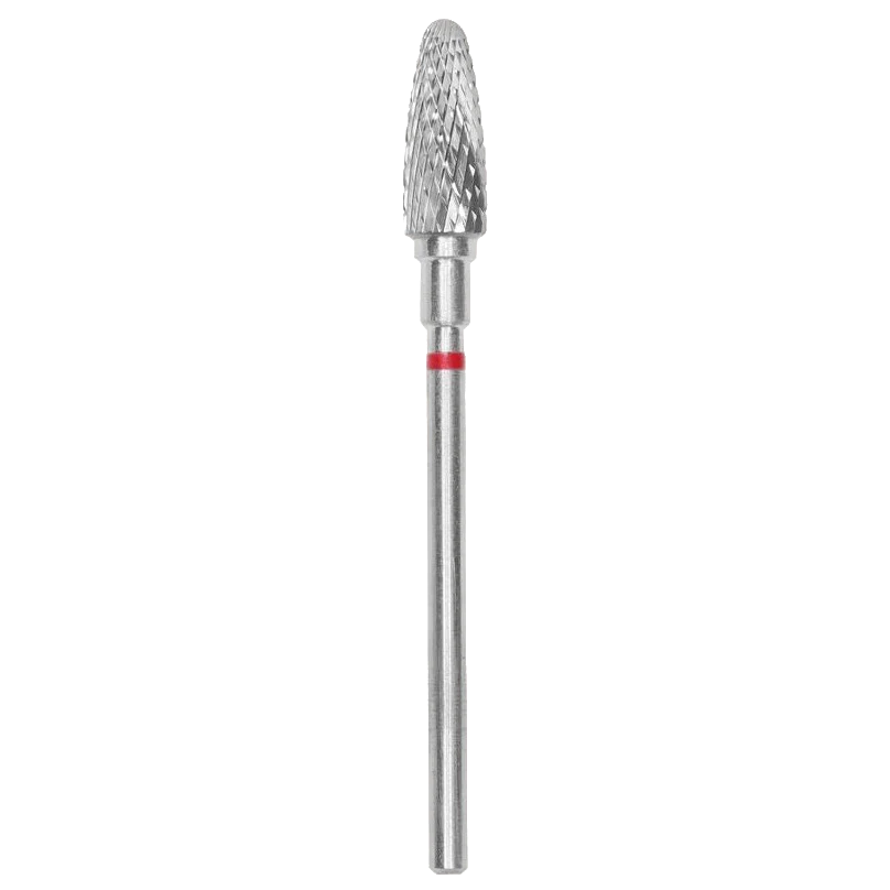 CARBIDE NAIL DRILL BIT, “CORN”, RED, HEAD DIAMETER 5/13MM (FT90R050/13) (№81) – STALEKS™