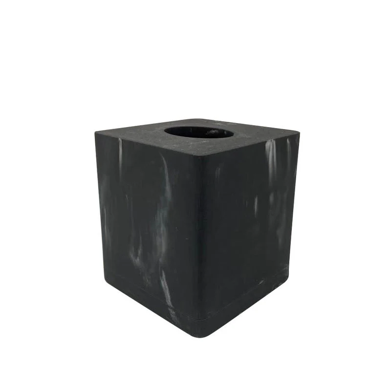 Tissue Box - Michaelangelo Black Marble Finish - Image 1