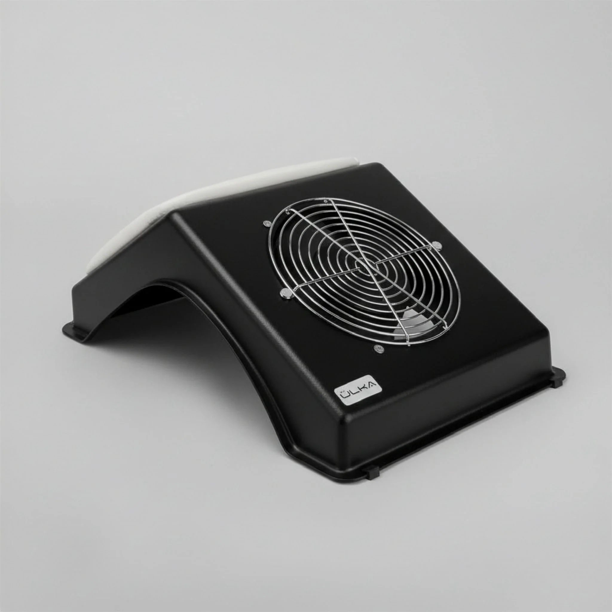 ULKA SOFT X2 Desktop Nail Dust Collector Black with White Soft Pad
