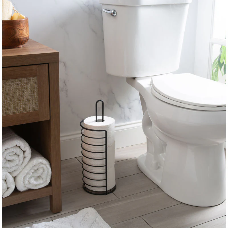 Toilet Paper Roll Reserve, Afton Black - Image 1