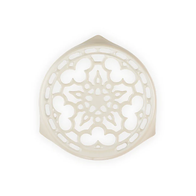 Trivet, Meringue Enameled Cast Iron
