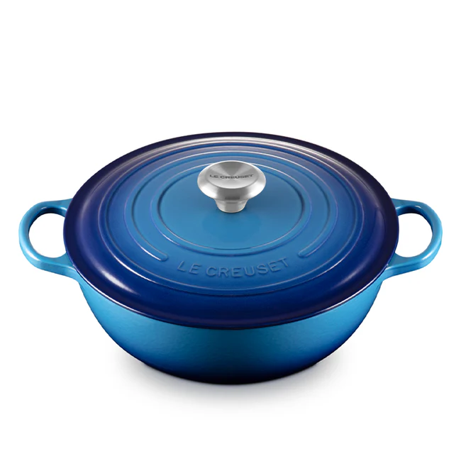 Chef Dutch Oven, Blueberry Enameled Cast Iron