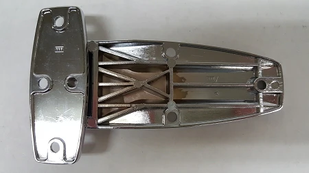 Strap Hinge, 5 3/8",  with Chrome Finish: Choose Left or Right Appication - Image 2