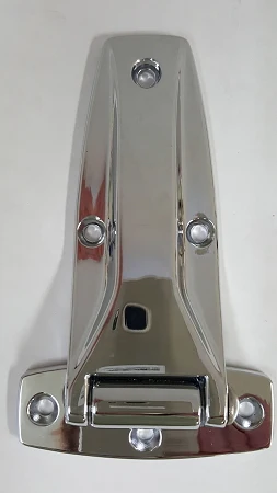 Strap Hinge, 5 3/8",  with Chrome Finish: Choose Left or Right Appication - Image 1