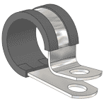 Insulated R Clamp/ Cushioned Wall Fastener, 1/2″