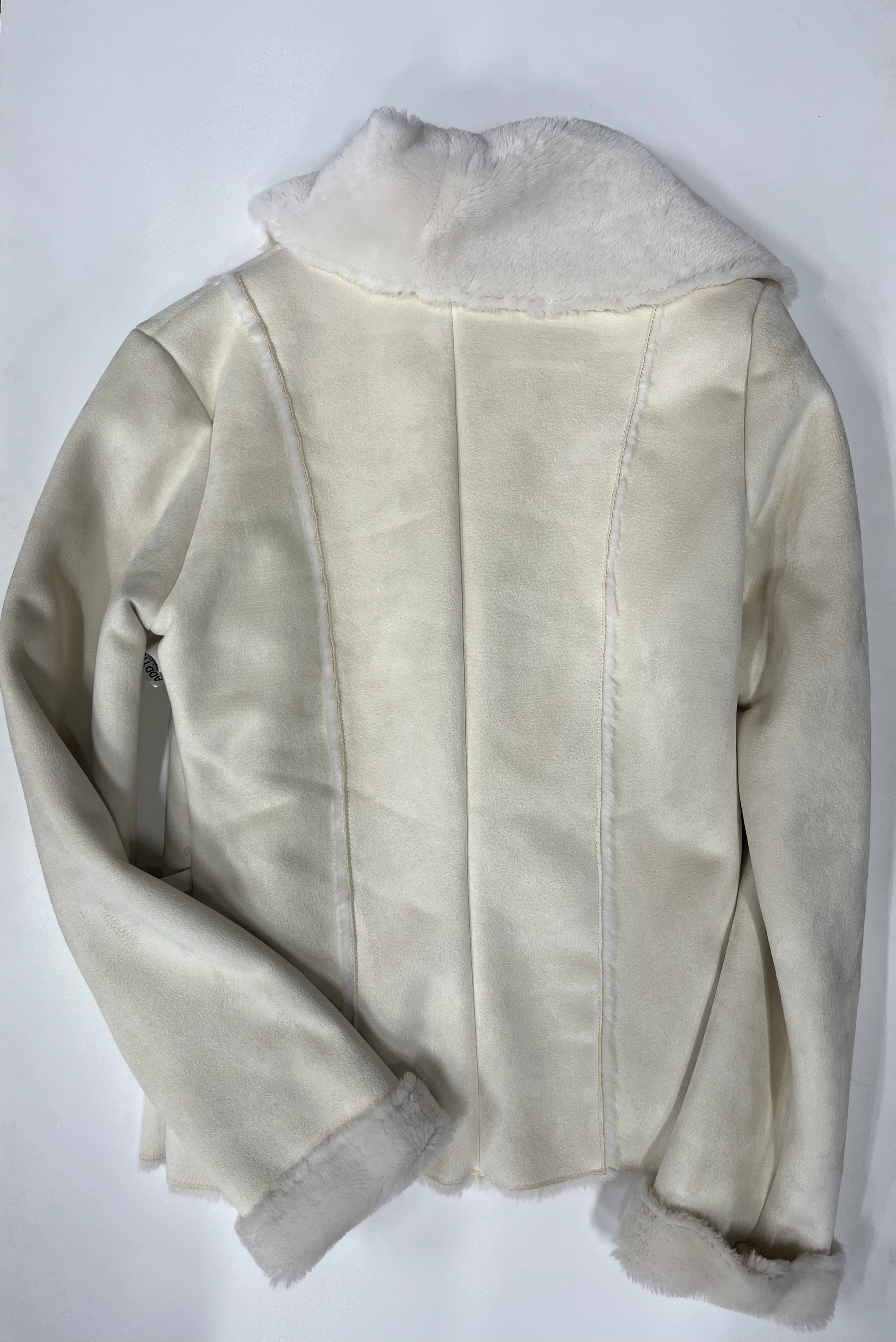 White House Black Market Open Wrap Jacket Cream Size S - Image 2