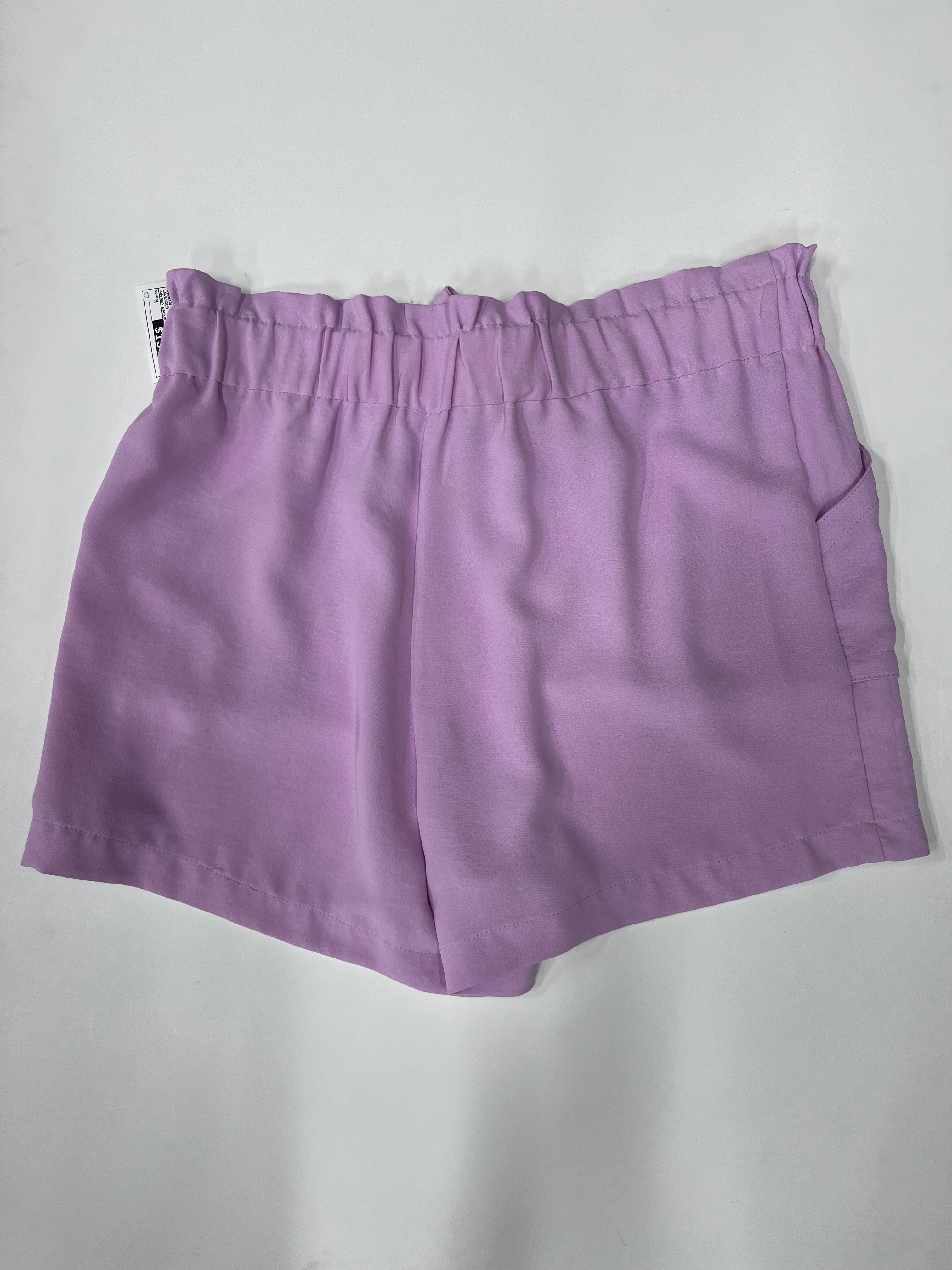 Adyson Parker Pull On Waist Tie Shorts Purple Size M - Image 2