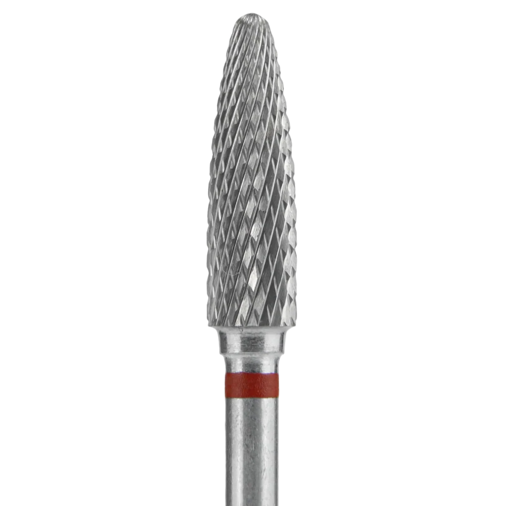 CARBIDE NAIL DRILL BIT, "CORN", RED, HEAD DIAMETER 4/14MM (FT90R040/14) (#208)-STALEKS™ - Image 2