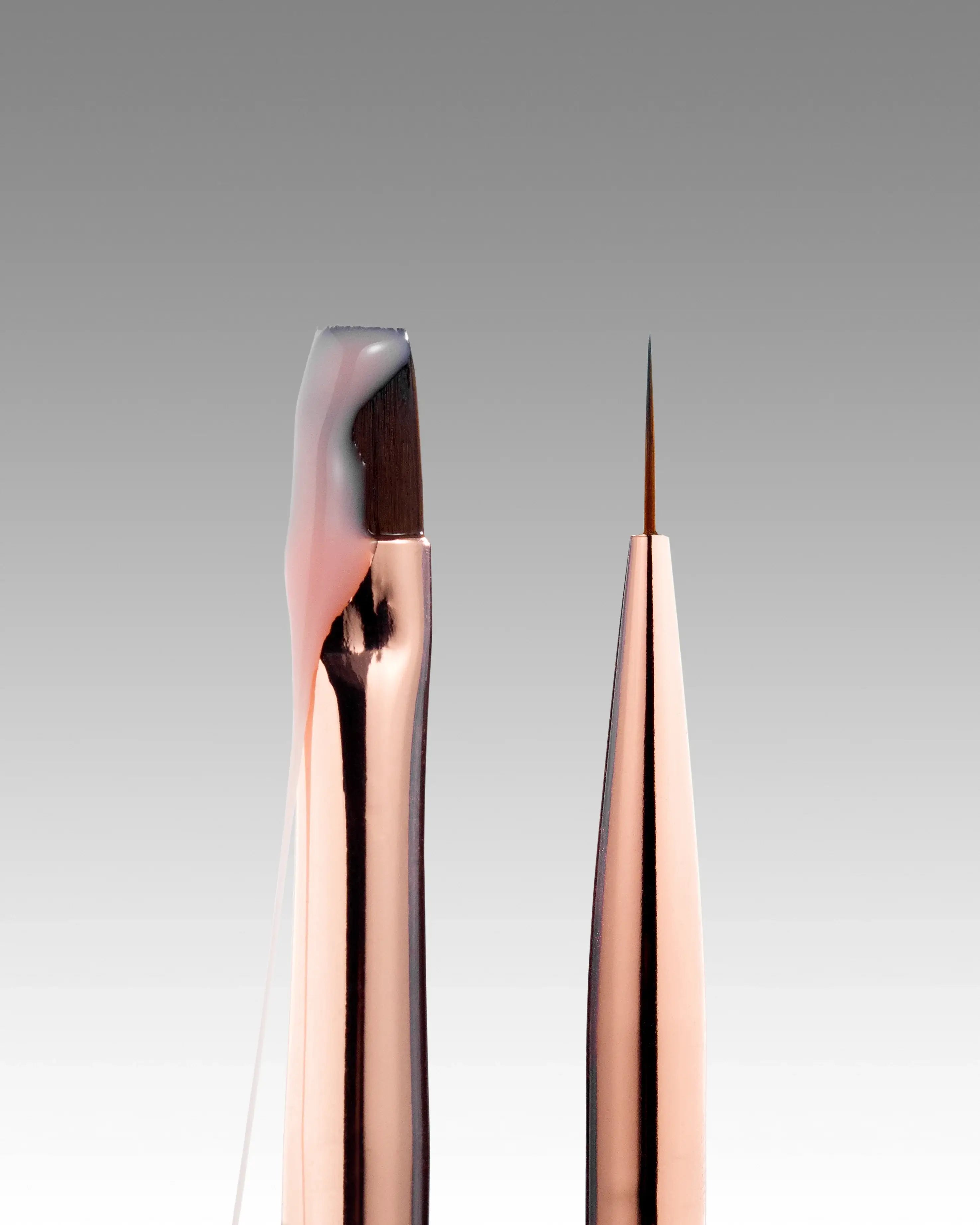 DARK - Double-Sided Brush Beige (Liner 11mm+Flat 9mm) - Image 2