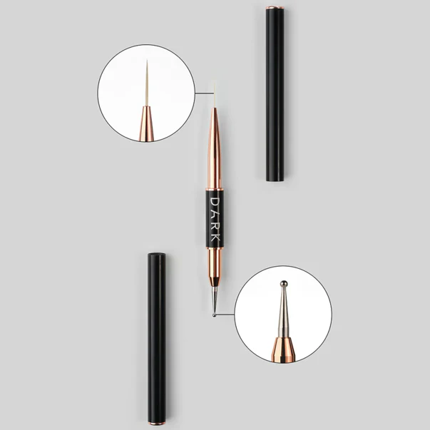 DARK - Double-Sided Brush (Liner 13mm + Dots 2mm) - Image 2