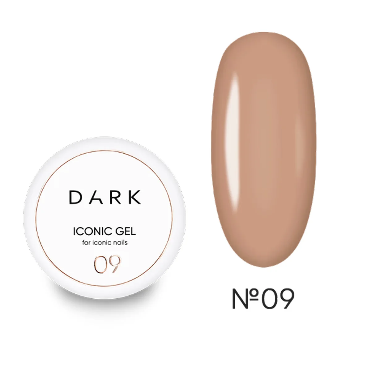 DARK - Iconic Gel #09, 15ml/30ml - Image 1