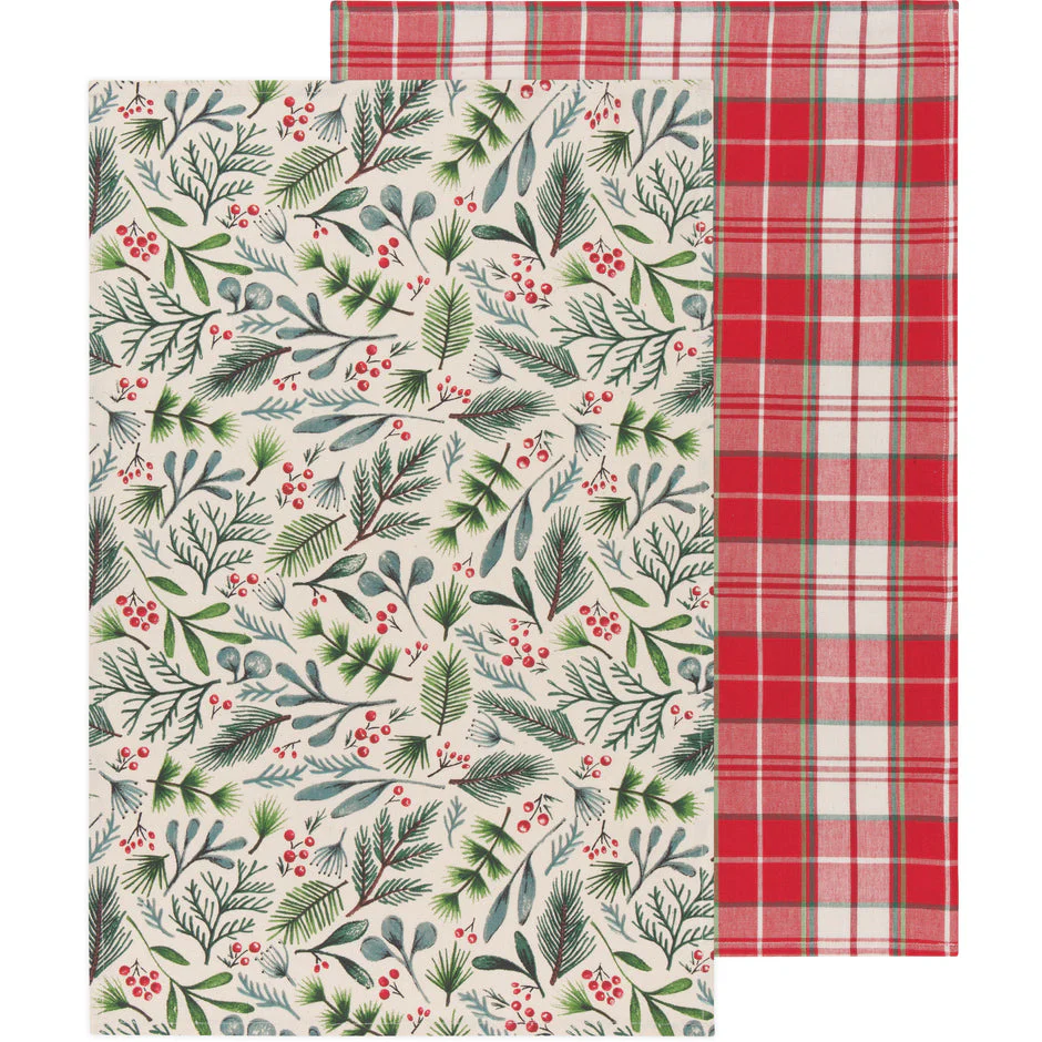 Tea Towel Set,  Bough & Berry - Image 1