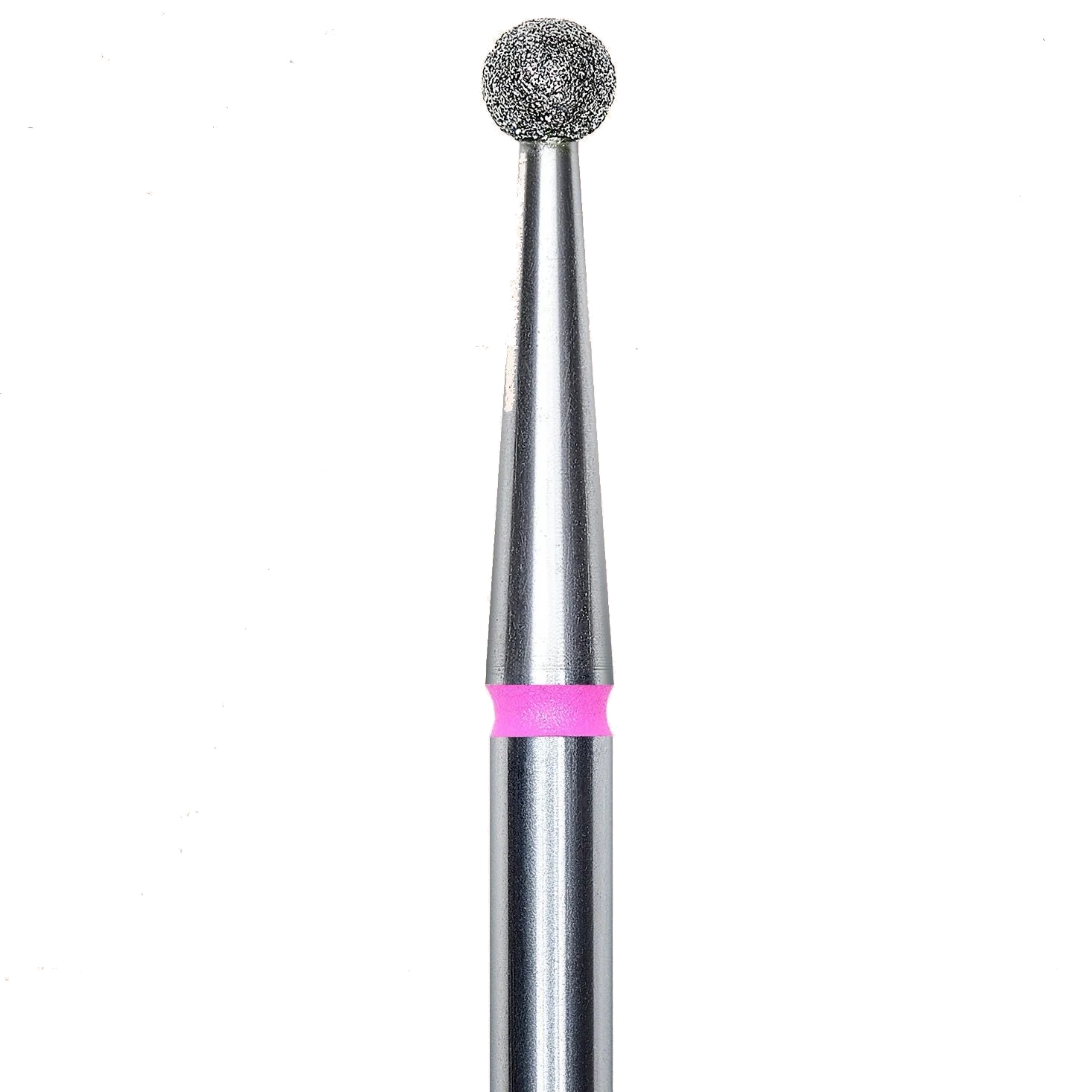 DIAMOND NAIL DRILL BIT, "BALL", RED, HEAD DIAMETER 2.7MM (FA01R027) - STALEKS™ - Image 2
