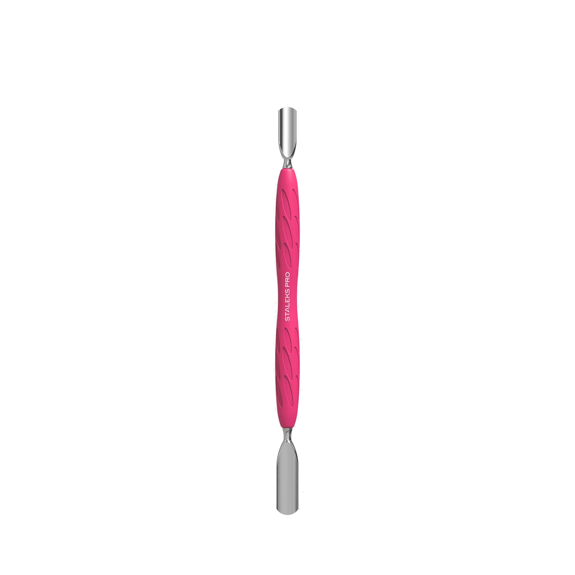 Manicure Pusher With Silicone Handle “Gummy” UNIQ 10 TYPE 1 (Wide Rounded Pusher + Narrow Rounded Pusher) PQ-10/1- STALEKS