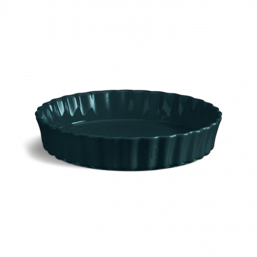 Ceramic Deep Flan Dish, Belle Ile - Image 1