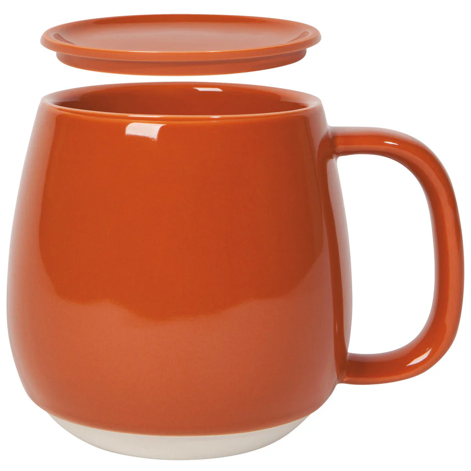 Mug w/lid, Terracotta Tint - Image 1
