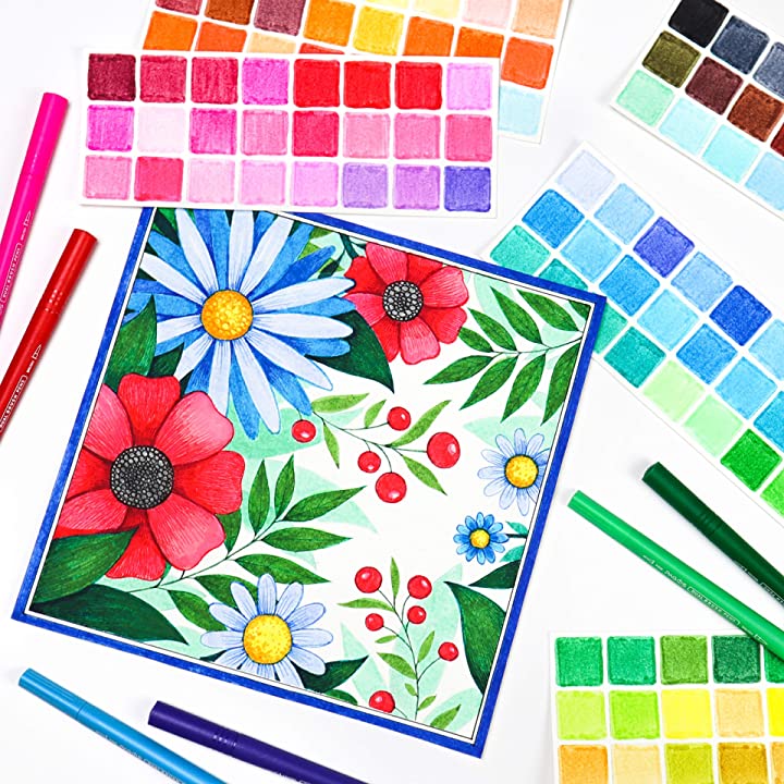 Watercolor Dual Brush Pens 120 Pieces Set - Image 2