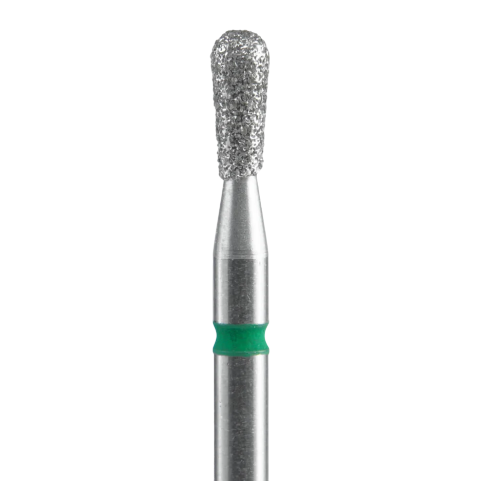 STALEKS – Diamond nail drill bit, “Match”, green, EXPERT 2.3/5 mm (FA120G023/5)