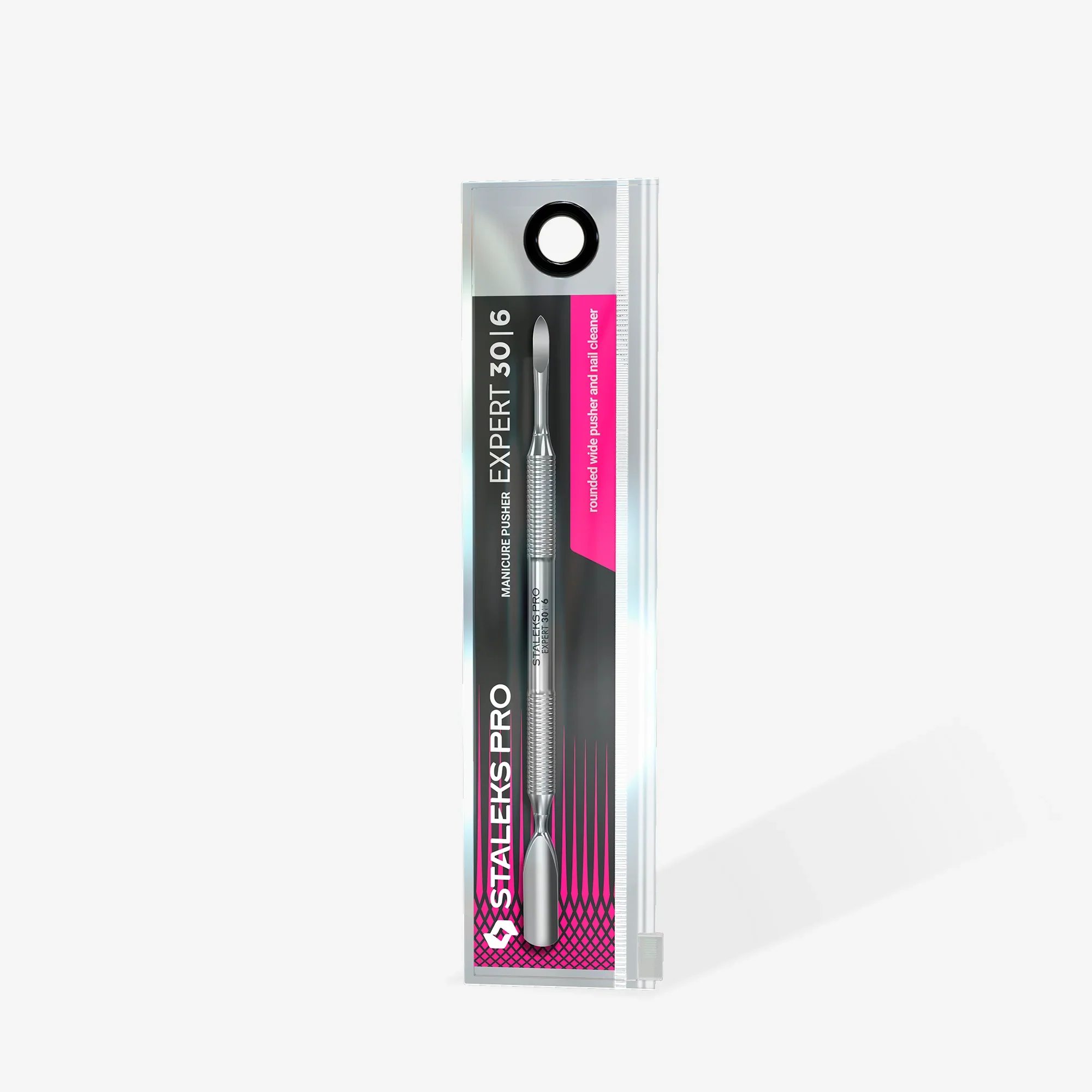 Manicure pusher EXPERT 30 TYPE 6 (rounded wide pusher and nail cleaner) PE-30/6 - STALEKS - Image 3