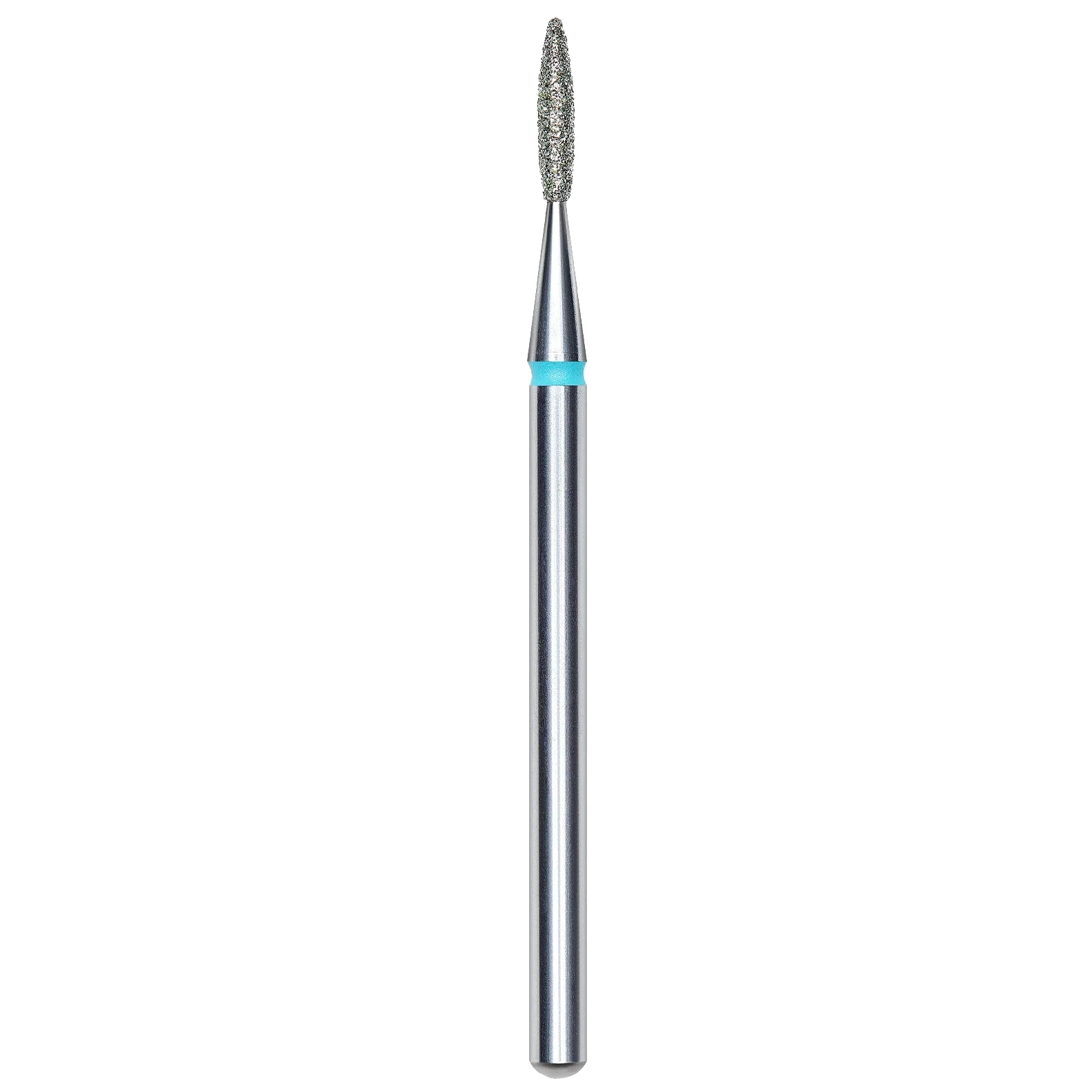 DIAMOND NAIL DRILL BIT, "FLAME", BLUE, HEAD DIAMETER 1.6/8MM (FA10B016/8) - STALEKS™ - Image 1
