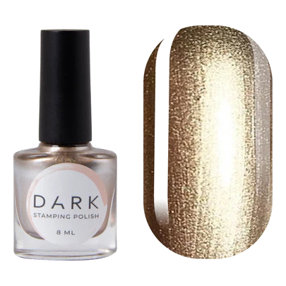 DARK Stamping Polish White Gold Metallic #21, 10ml - Image 1