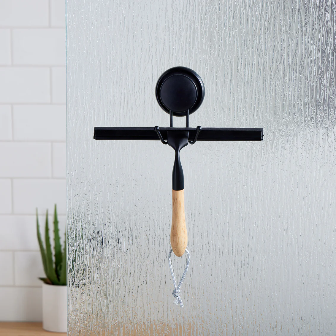 Squeegee with Wooden Handle - Image 1