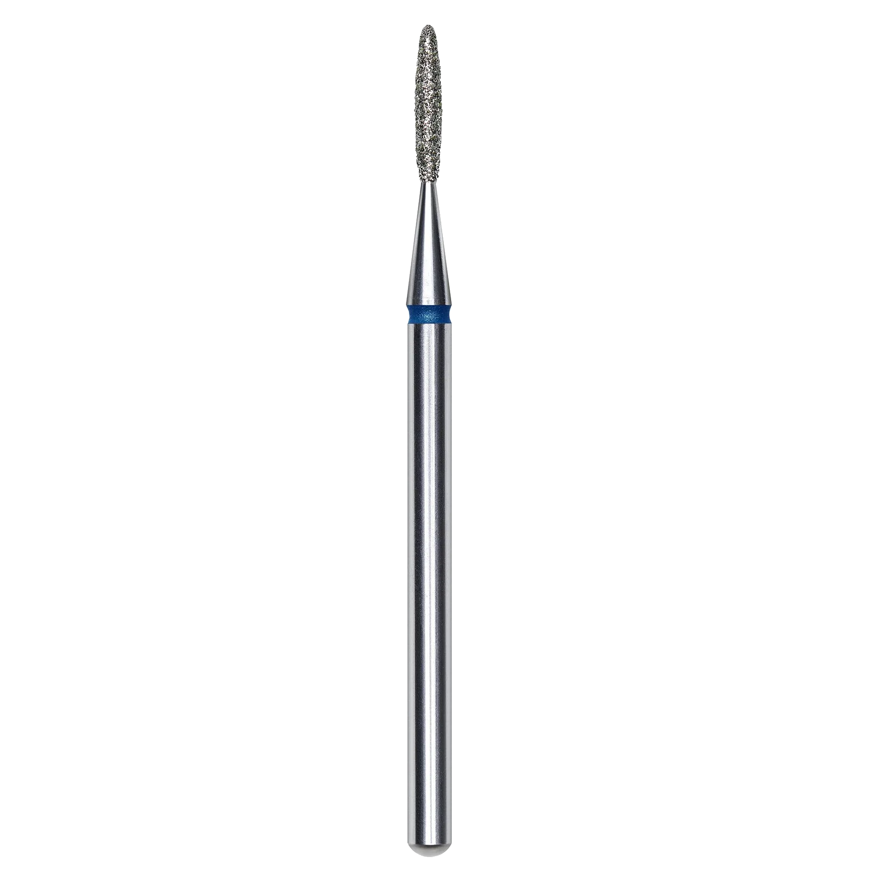 DIAMOND NAIL DRILL BIT, "FLAME", BLUE, HEAD DIAMETER 1.4/8MM (FA10B014/8) - STALEKS™ - Image 1