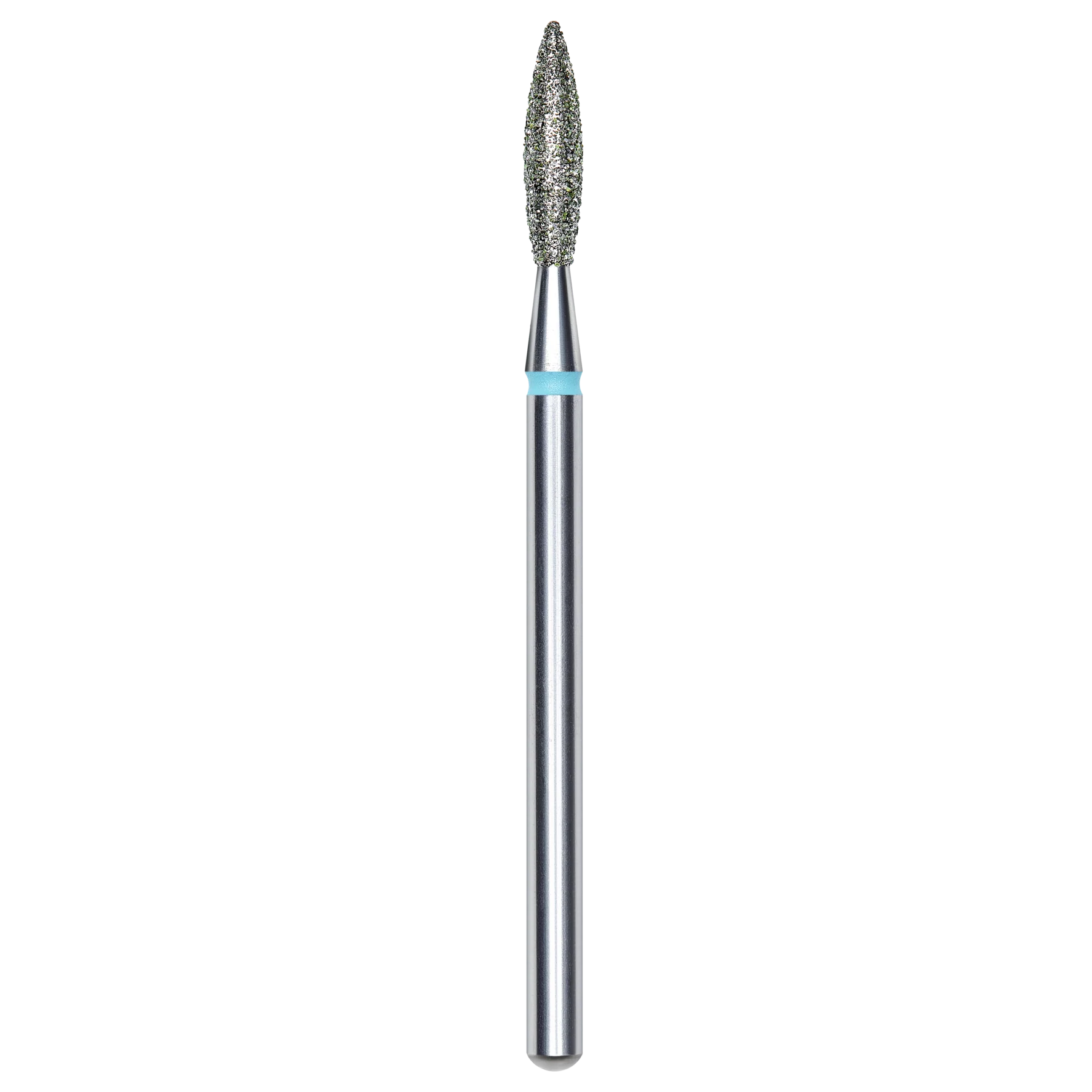 DIAMOND NAIL DRILL BIT, "FLAME", BLUE, HEAD DIAMETER 2.3/10MM (FA10B023/10) - STALEKS™ - Image 1