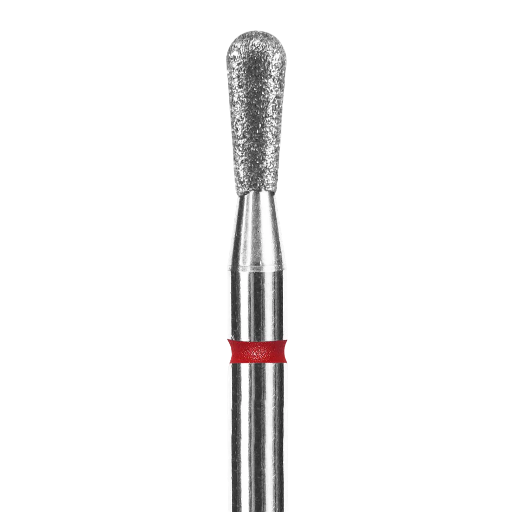 DIAMOND NAIL DRILL BIT, "MATCH", RED, HEAD DIAMETER 2.3 MM / WORKING PART 5 MM (FA120R023/5) - STALEKS™ - Image 2