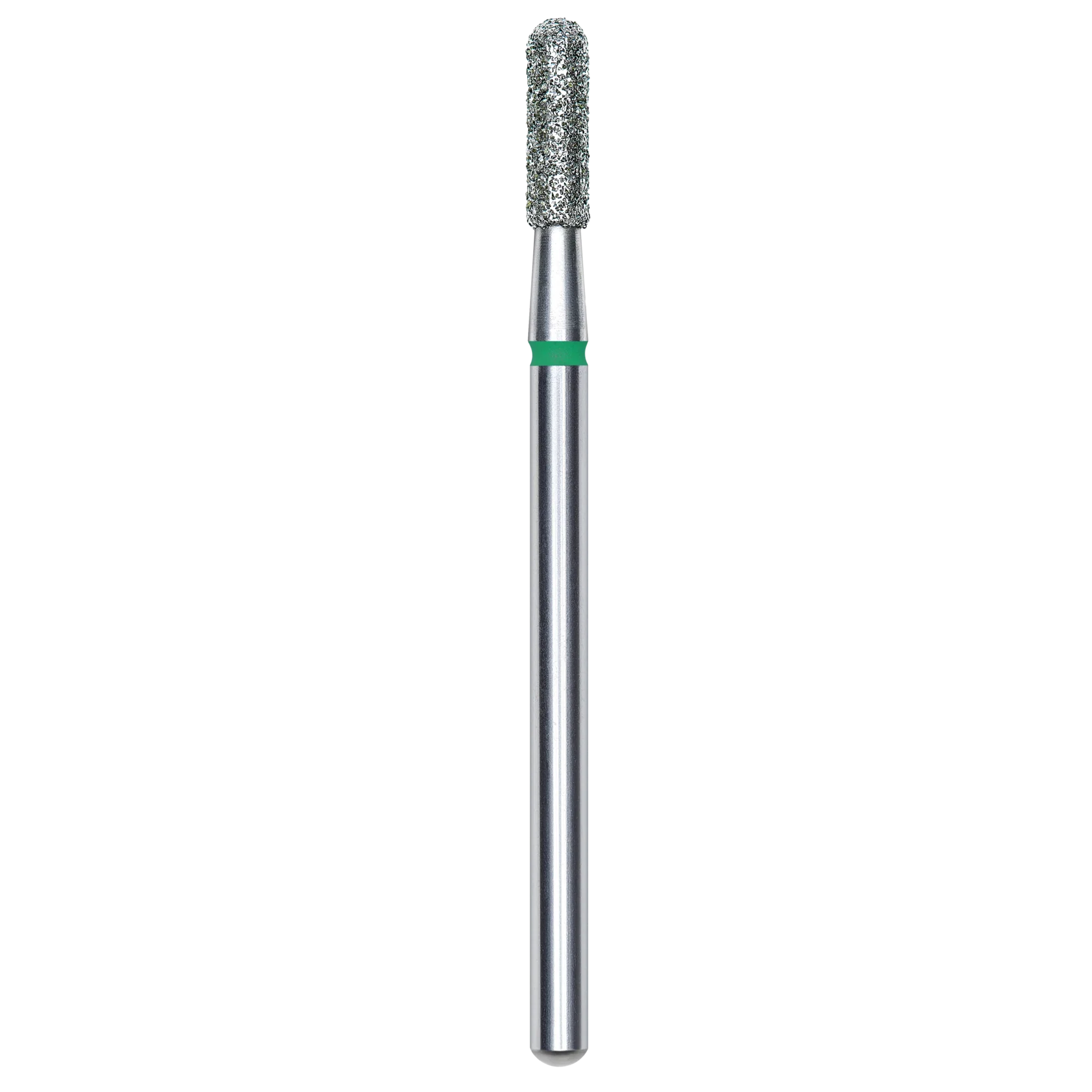 DIAMOND NAIL DRILL BIT, ROUNDED "CYLINDER", GREEN, HEAD DIAMETER 2.3/8MM (FA30G023/8) - STALEKS™ - Image 1