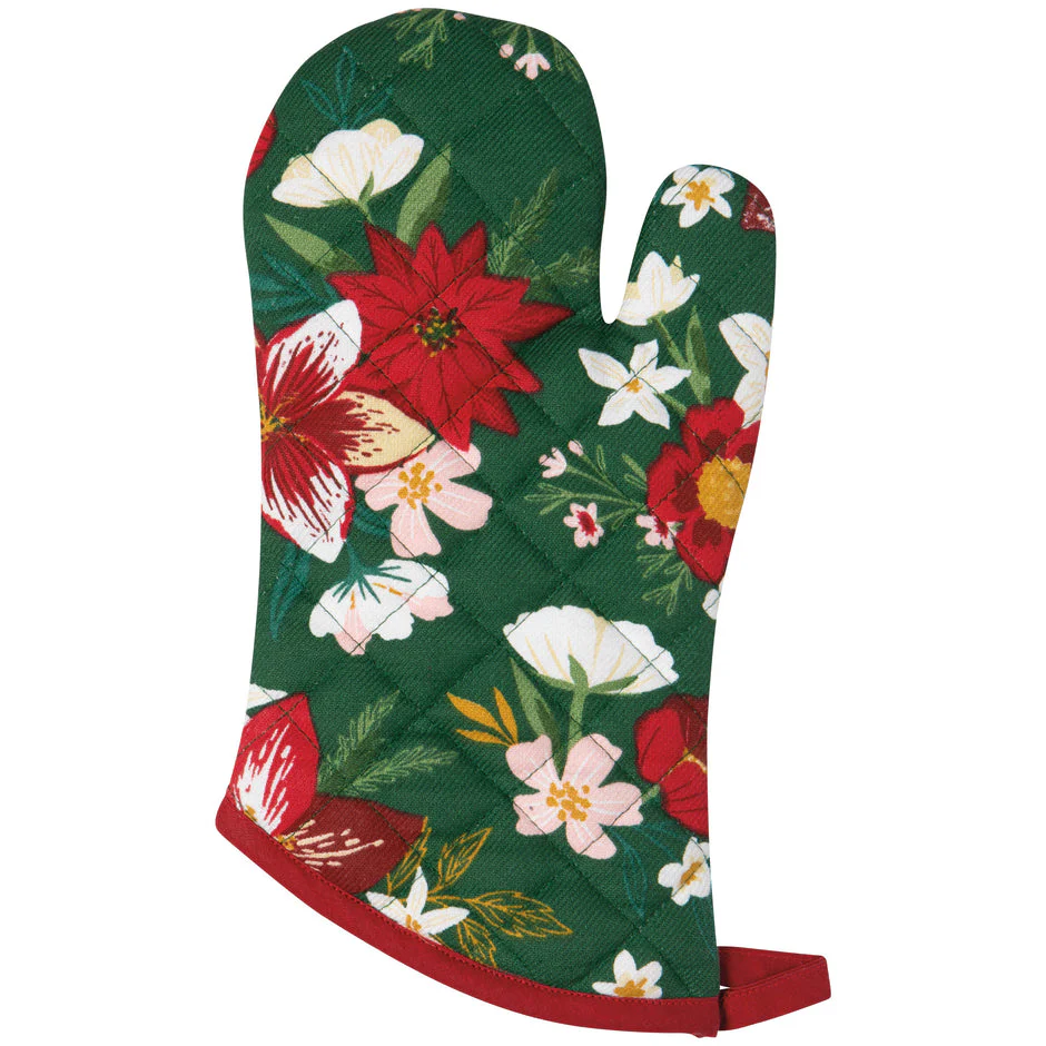 Oven Mitt Set, Amaryllis - Image 1