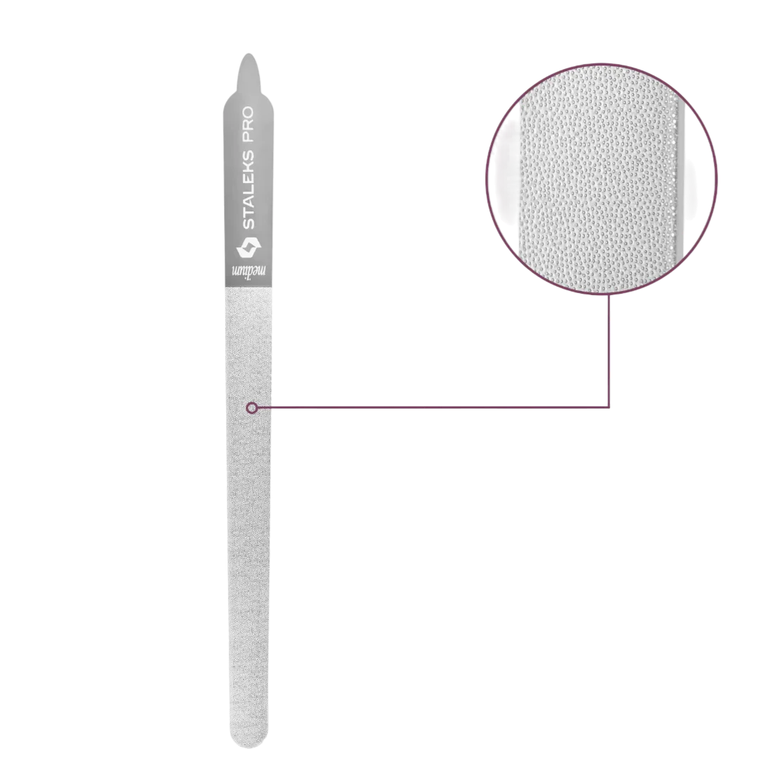 Laser Nail File EXPERT 11 155 mm (Straight With Handle) FE-11-155 -STALEKS - Image 2