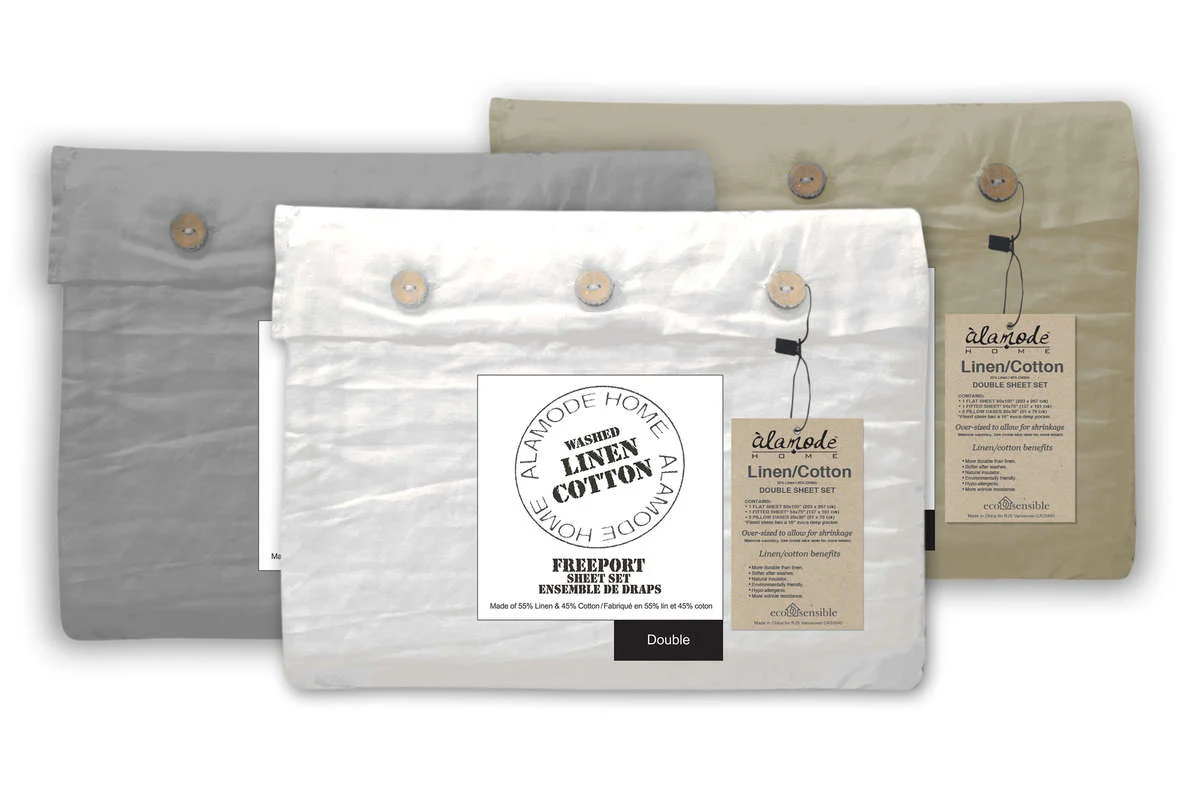 Sheet Set, Linen/Cotton Sand
