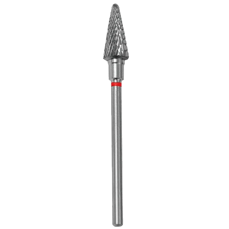 CARBIDE NAIL DRILL BIT, “CONE”, RED, HEAD DIAMETER 6/14MM (FT71R060/14) (№82)- STALEKS™