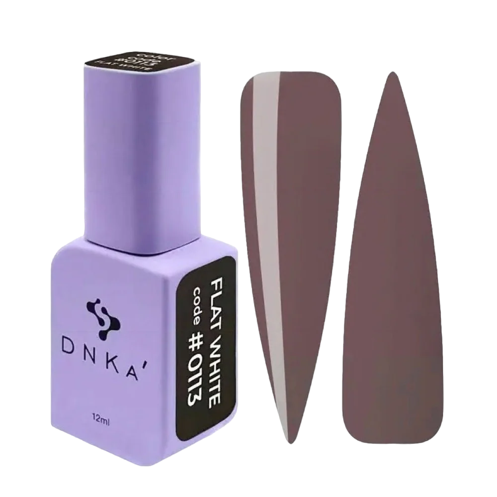 GEL POLISH COLOR #0113 FLAT WHITE 12ml - DNKa™ - Image 1