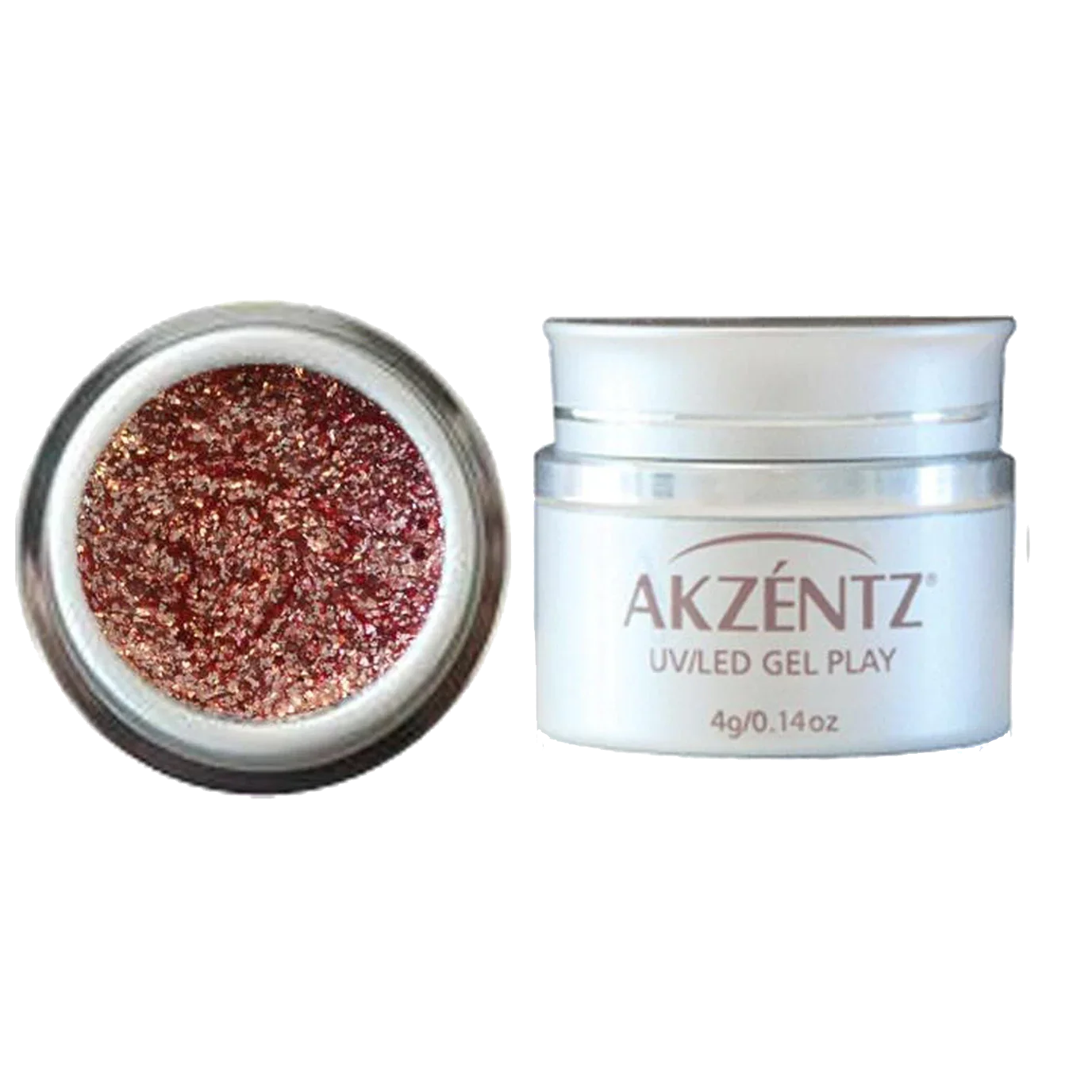Akzentz Gel Play - Glitz Rose Gold Leaf - Image 2