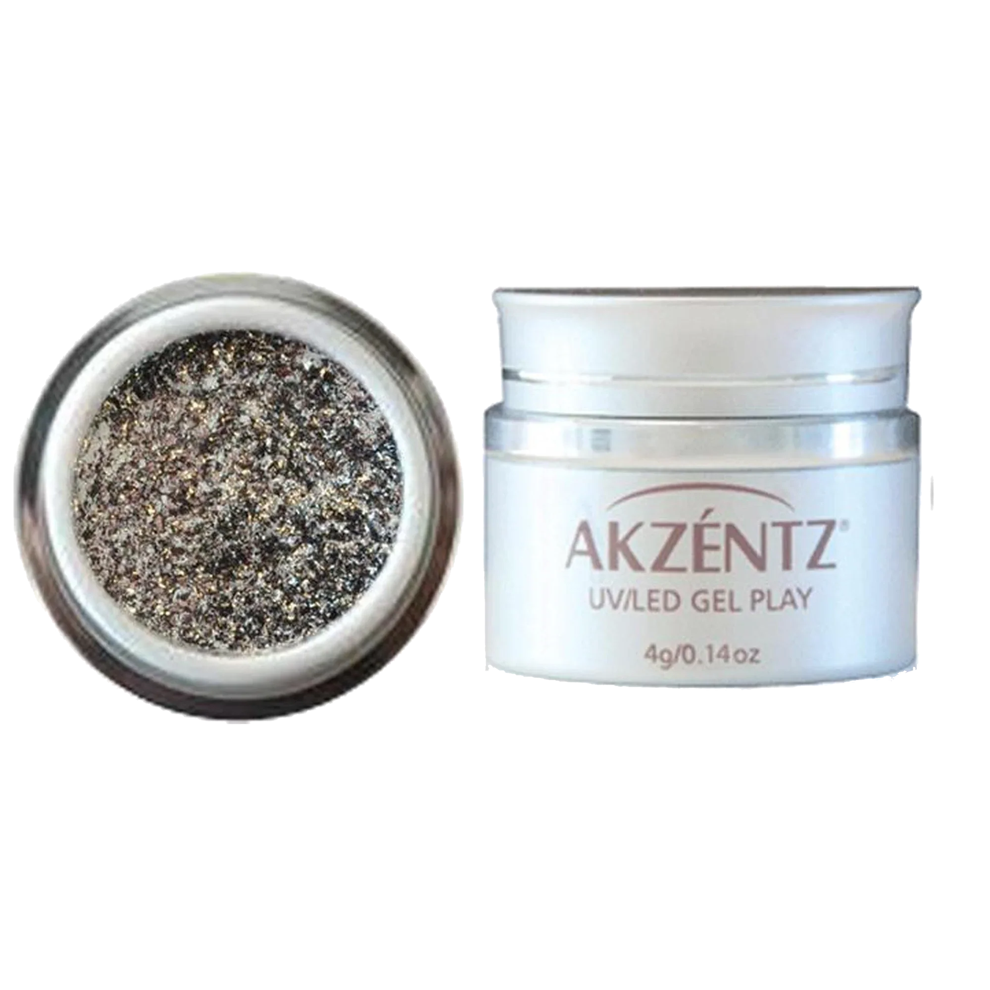 Akzentz Gel Play - Glitz White Gold Leaf - Image 2