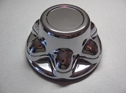 Snap-On  Hub Cover, Chrome Plastic, 6 Lug - Image 1