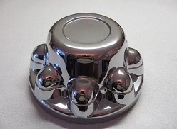 Snap-On Hub Cover, Plastic Chrome, 8 Lug w/ 7/8 inch Lug Nuts - Image 1