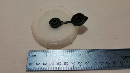 Water Caddy  Replacement Cap with Air Vent, WHITE (from High Country Plastics) - Image 1
